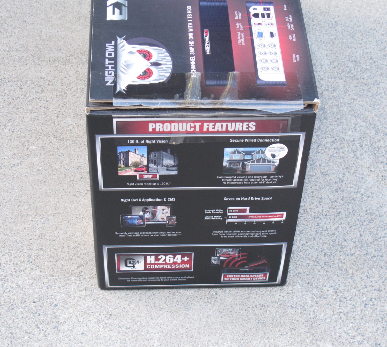 Night Owl Extreme HD 3.0 8-Channel 1TB 4 Camera Security System NEW in Open Box!