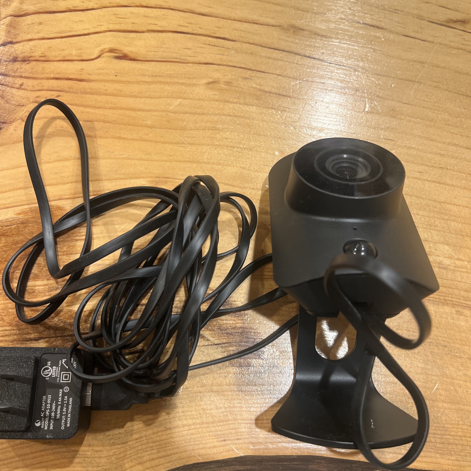 SimpliSafe SimpliCam 1080p Wired Security Camera Black SSCM2)w stand power block