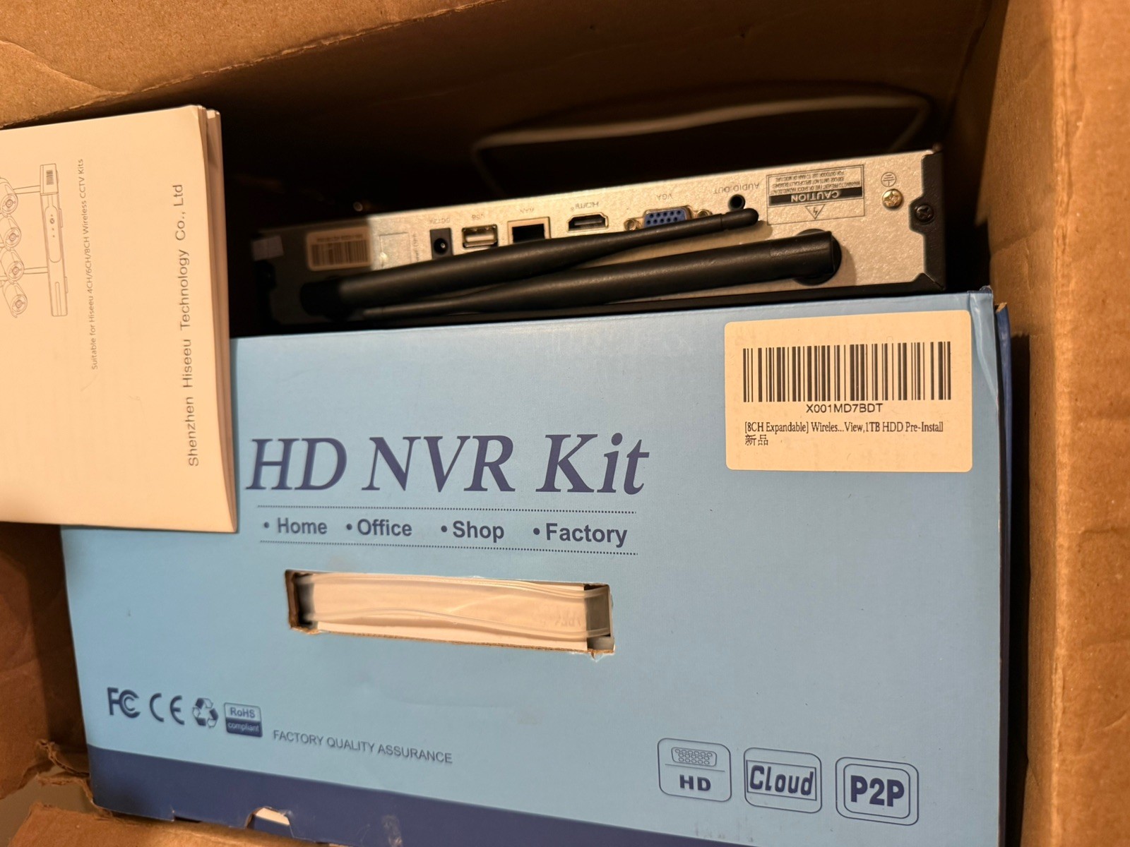 Wireless HD NVR Kit Security Camera System-