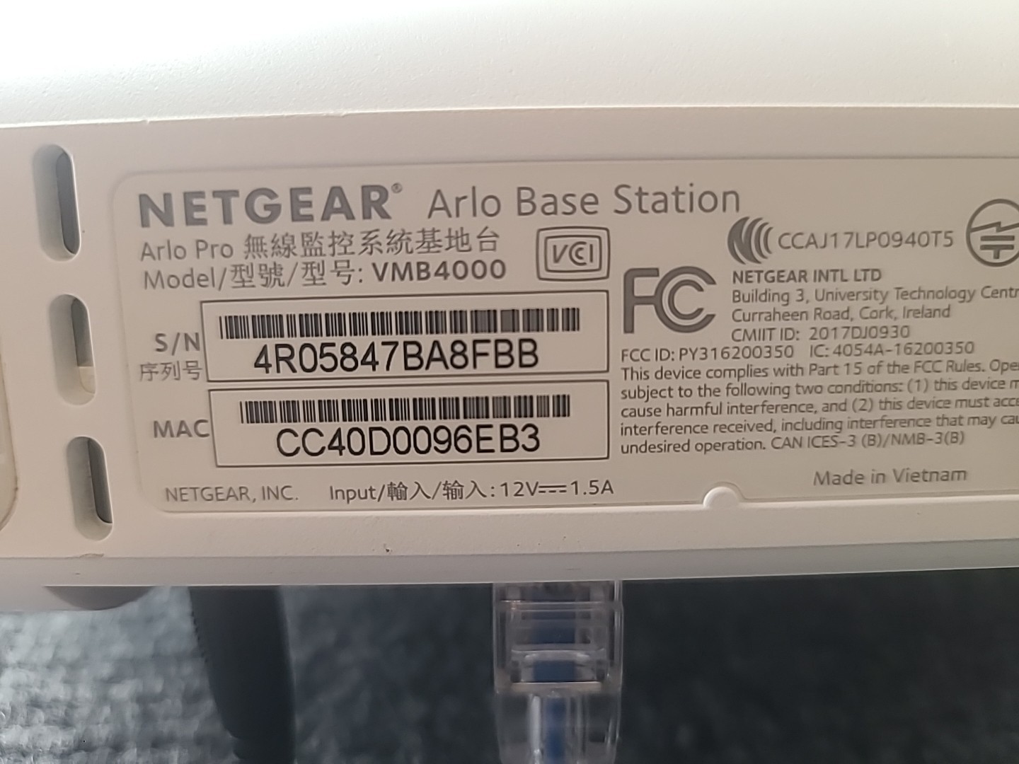 Arlo Ultra 2k 4k Pro 2 3 VMB4000 Smart Hub Base Station
