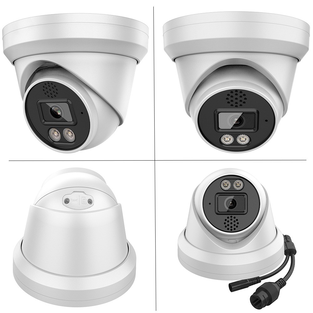 Vikylin 16POE 16CH NVR Set Turret 24H Color 6MP Security Camera Systems MD Lot