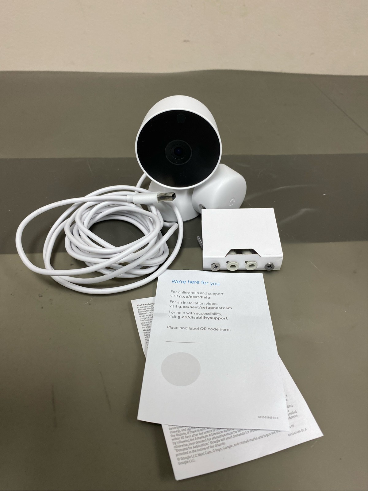 Google Nest Cam – Indoor Wired Smart Home Security Camera – Snow 2