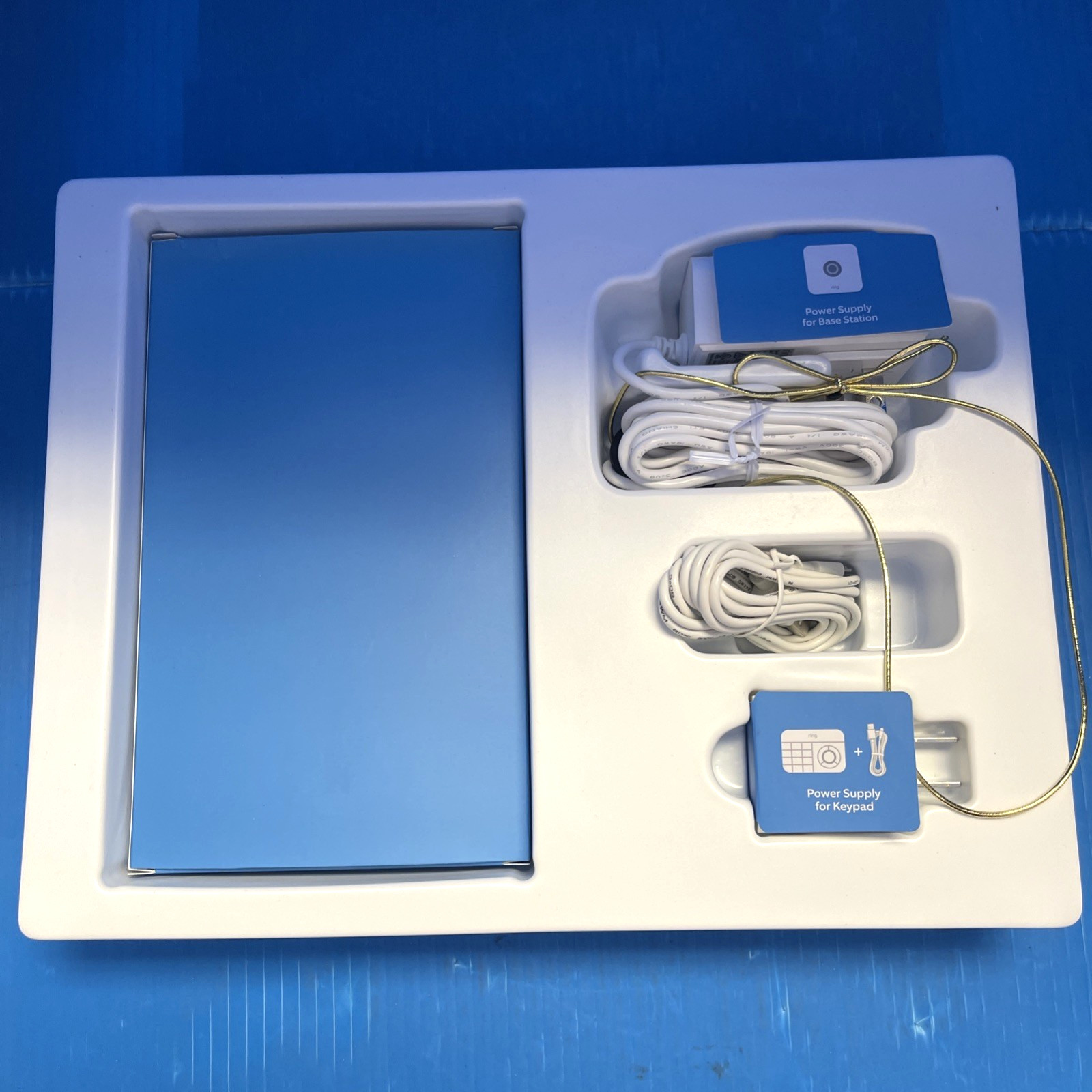 Ring White Alarm Wireless Built-In Memory Home Indoor Security System