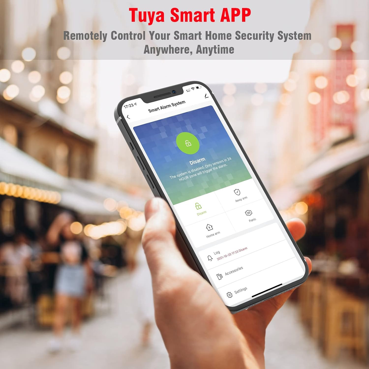Home Security System, Door Alarm System with Wifi, Alarm Security with Phone APP