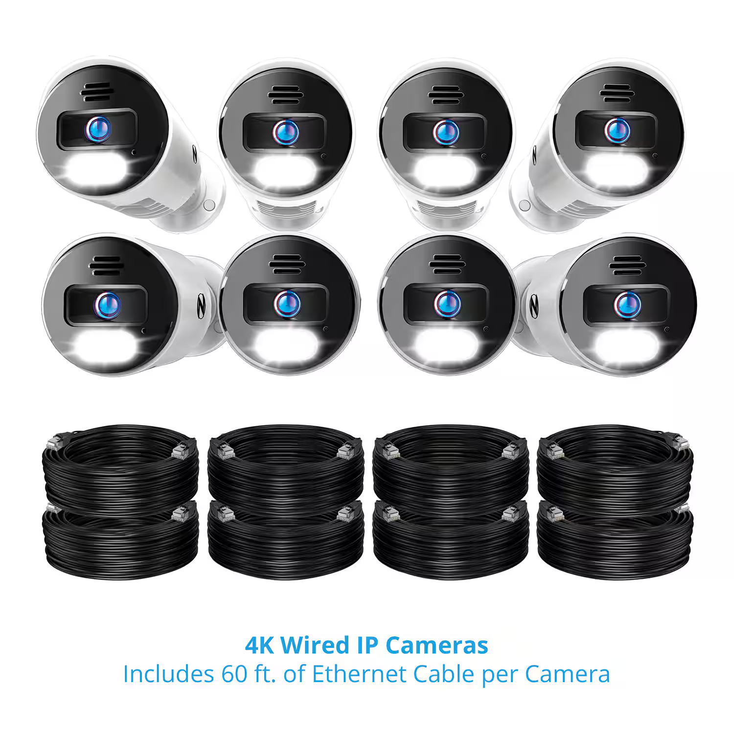 Night Owl – 12-Channel, 8-Camera Indoor/Outdoor Wired IP 4K 2TB NVR Security …