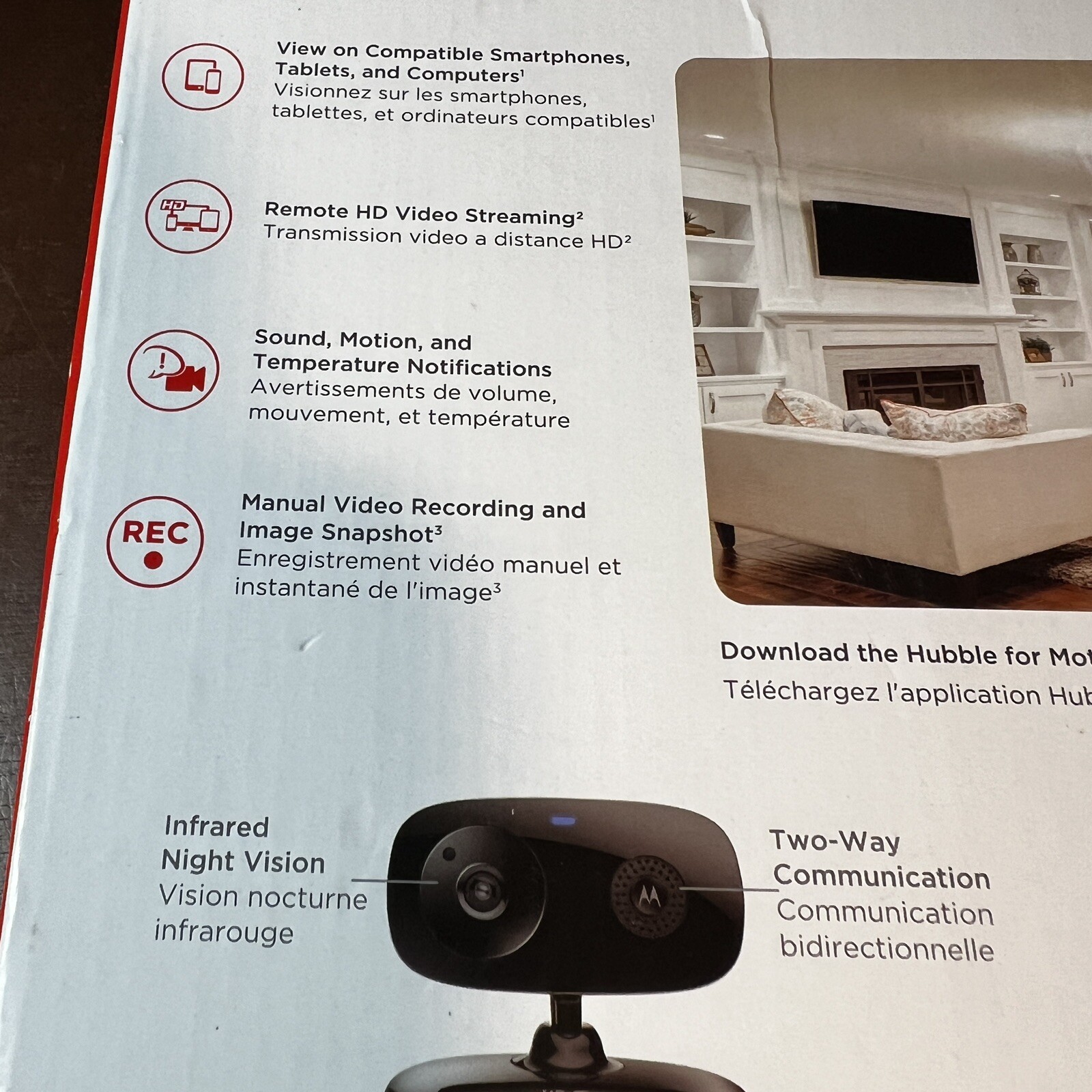Motorola Focus66-BLK2 Wifi HD Home Video Baby Monitoring Security Cameras 2-pack