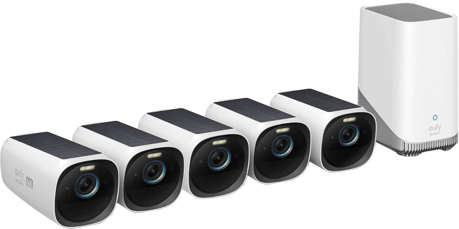 eufy Security – eufyCam 3, 5-Outdoor Wireless 4K Solar Powered Security Camer…