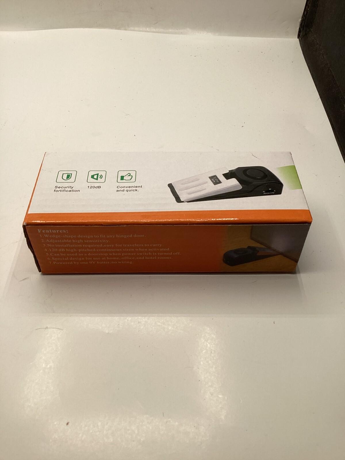 QTY 3 Door Stop Alarm Wireless Door Stopper 120DB, Security Fortification