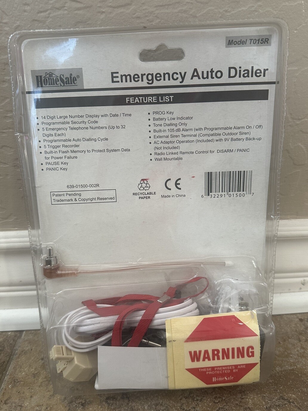 Home Safe Model: T015R Home Security System Emergency Calling Auto Dialer