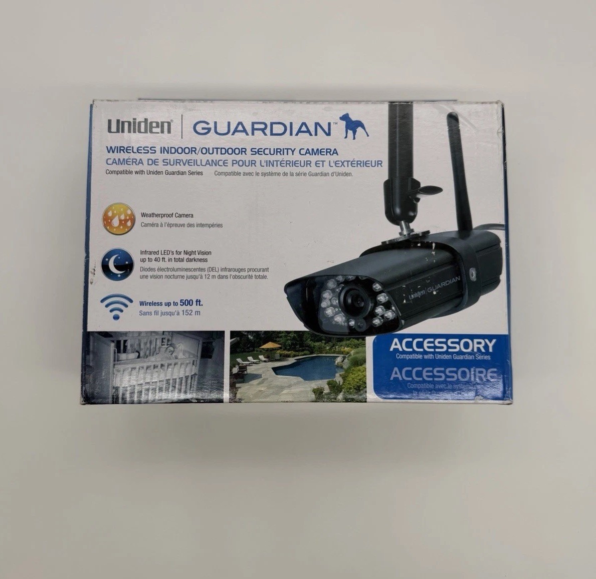 Uniden GUARDIAN GC45 Wireless Indoor/Outdoor CCTV Camera for G455 G755 G766 G955