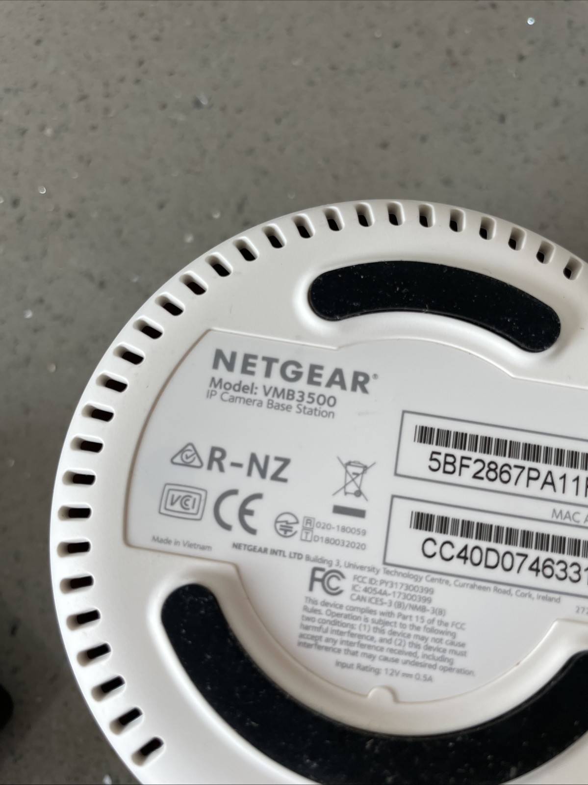 Arlo Netgear Base Station Model VMB3500 Arlo Pro Arlo Pro 2 w/ Power Supply