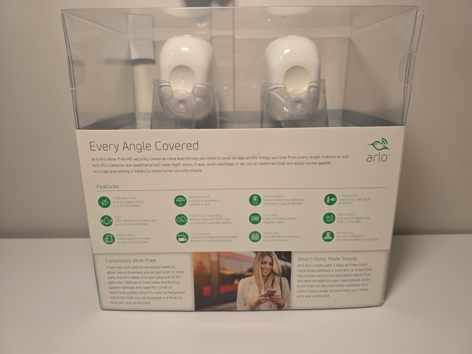 Arlo Pro 2 Wire-free HD Security Cameras. Model #VMS4230 NEW