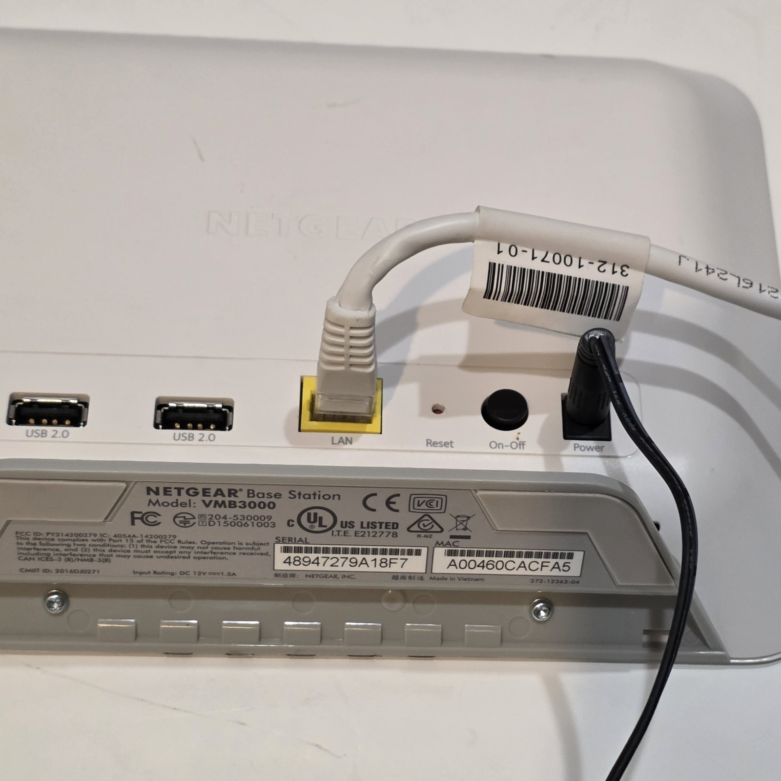 NETGEAR VMB3000 Arlo Camera Base station & (1) Camera