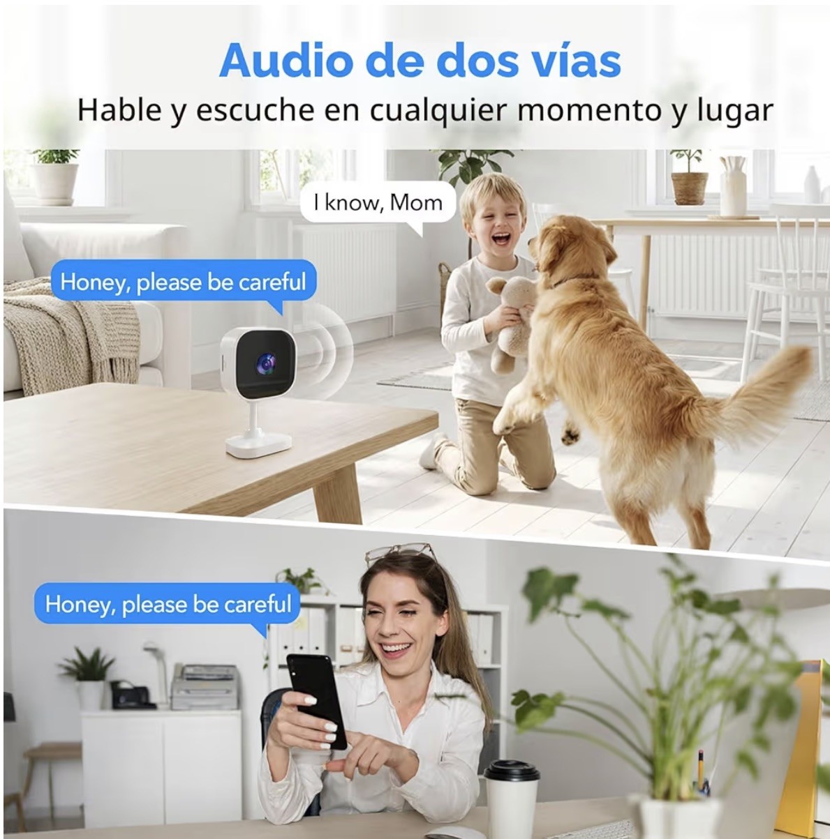 Yoosee 2-Pack Indoor WiFi Cameras 2K Motion Detection Night Vision Audio