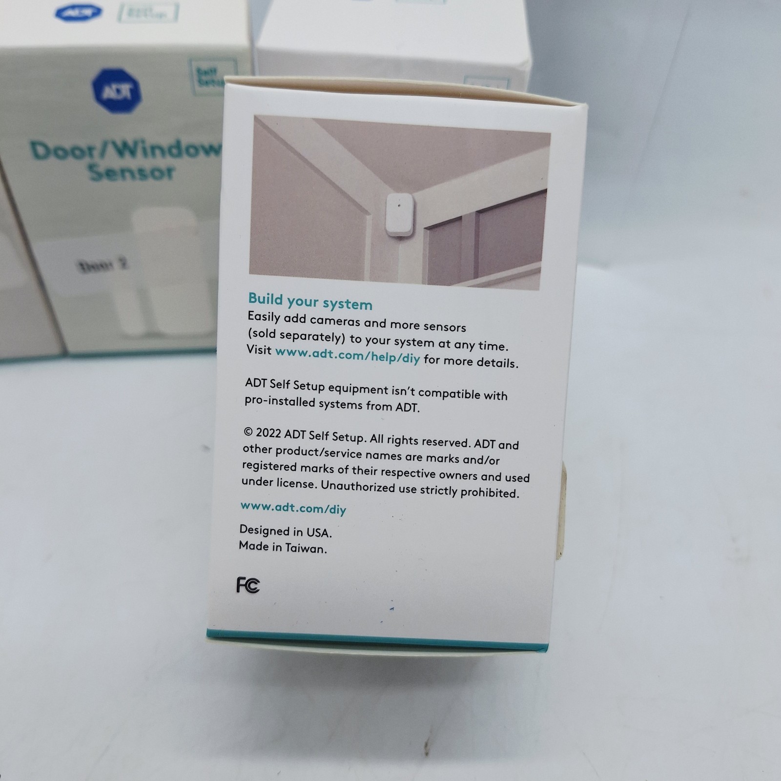 NEW ADT Self Setup Smart Home Hub w/ 2 Motion & 4 Door Window Sensor Alarm