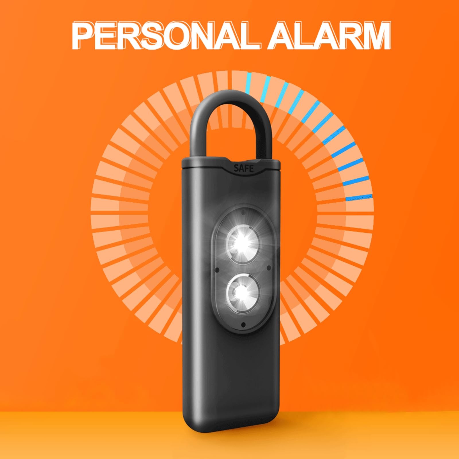 Halo-Siren Keychain, HaloSiren Personal Safety Alarm – 130db Loud Alarm Keych…