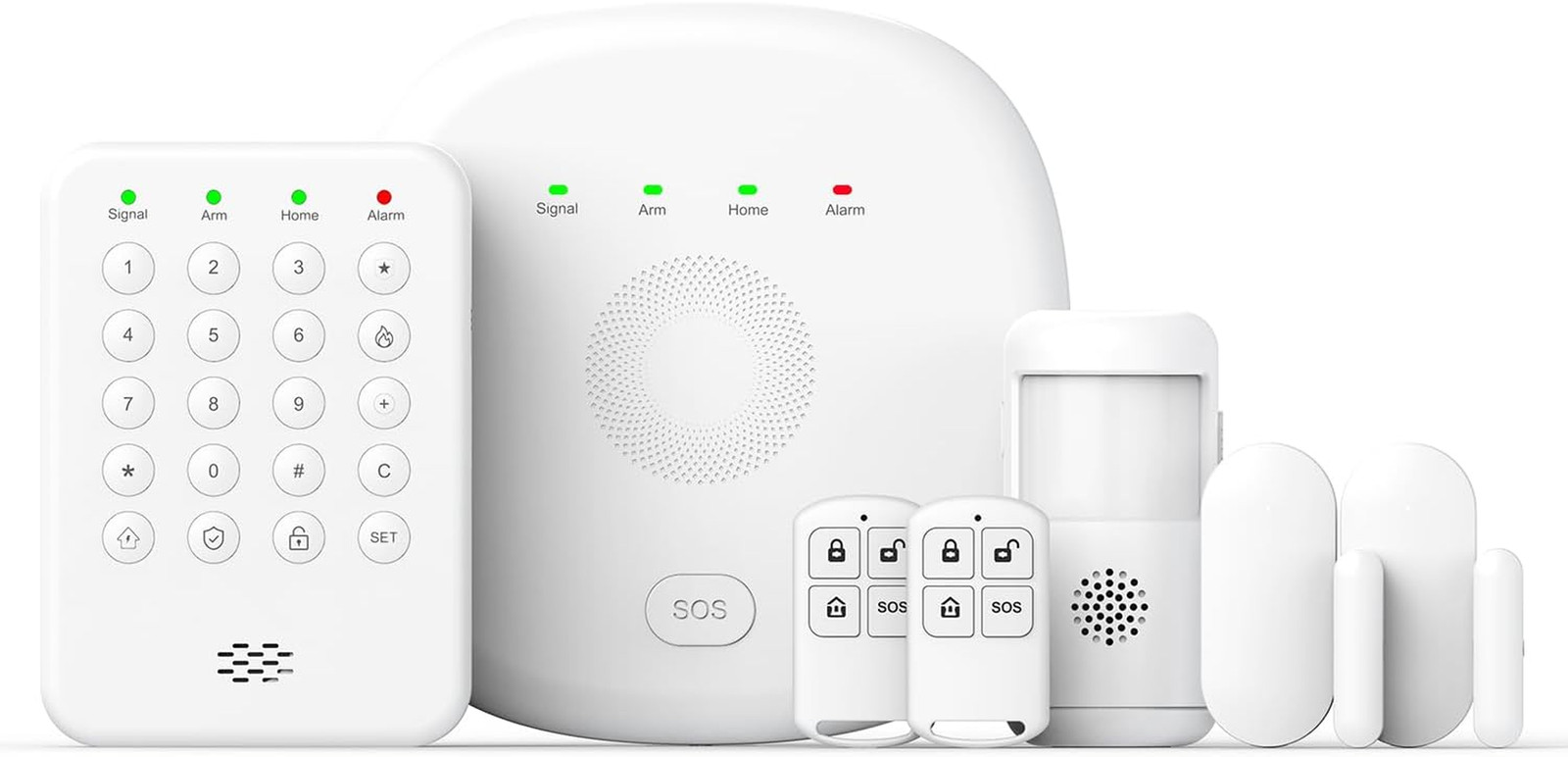 2026 Home Security System, 7-Piece Wireless Smart Alarm System Kit with Instant