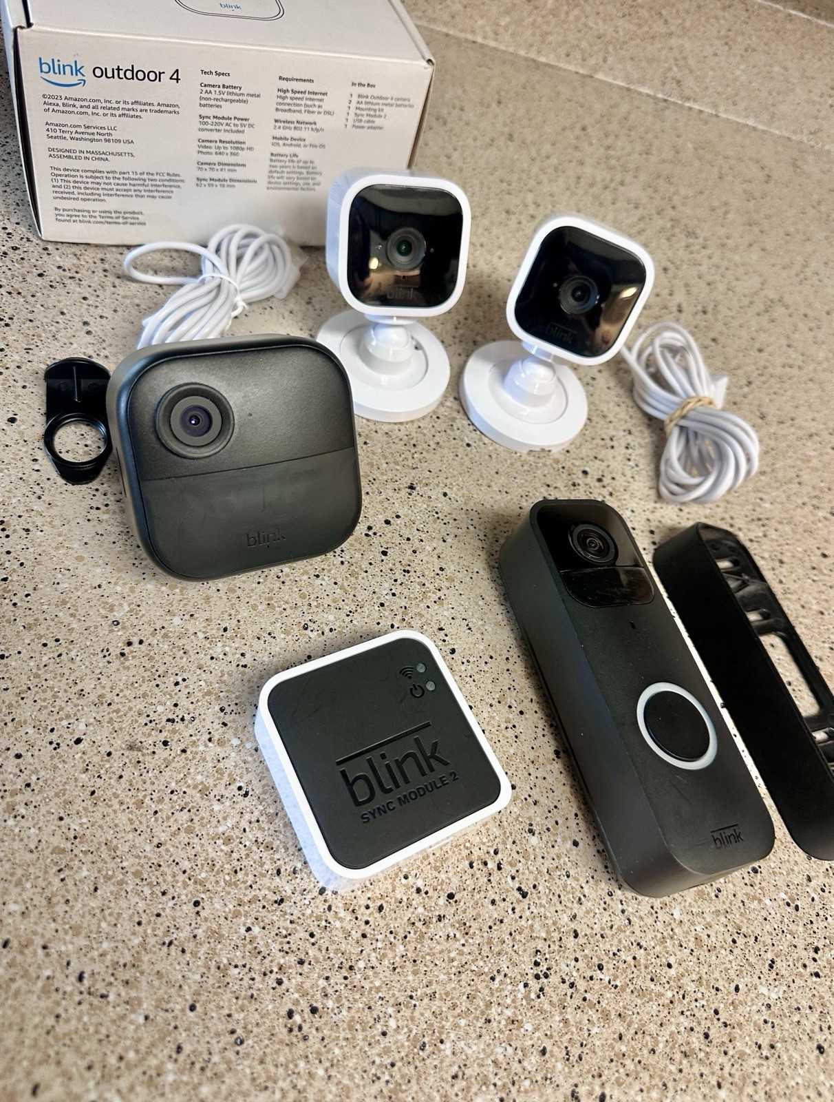Blink Outdoor, Indoor Camera Doorbell System w/ Sync Module 2