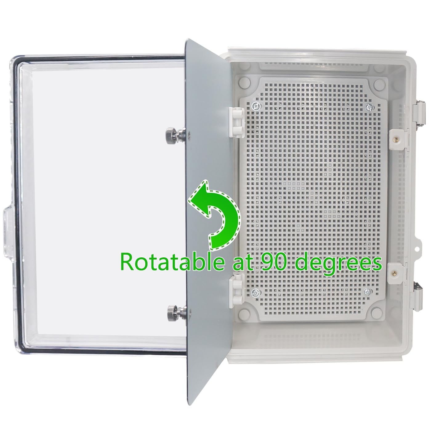 IP67 Waterproof Junction Box with Inner Door, ABS 11.4″x7.5″x5.5″ PRO, Clear