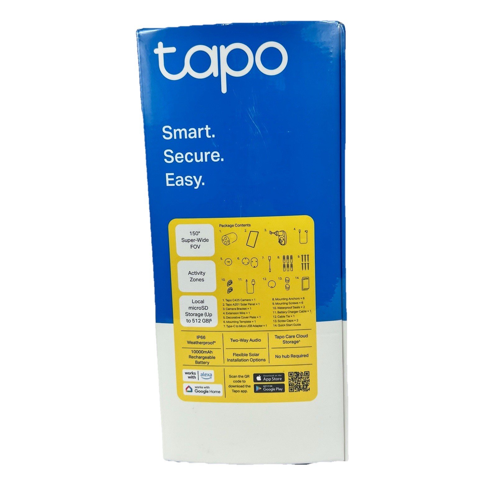 TP-LINK Tapo C425 Kit Solar-Powered Security Camera Kit 2K QHD New Sealed
