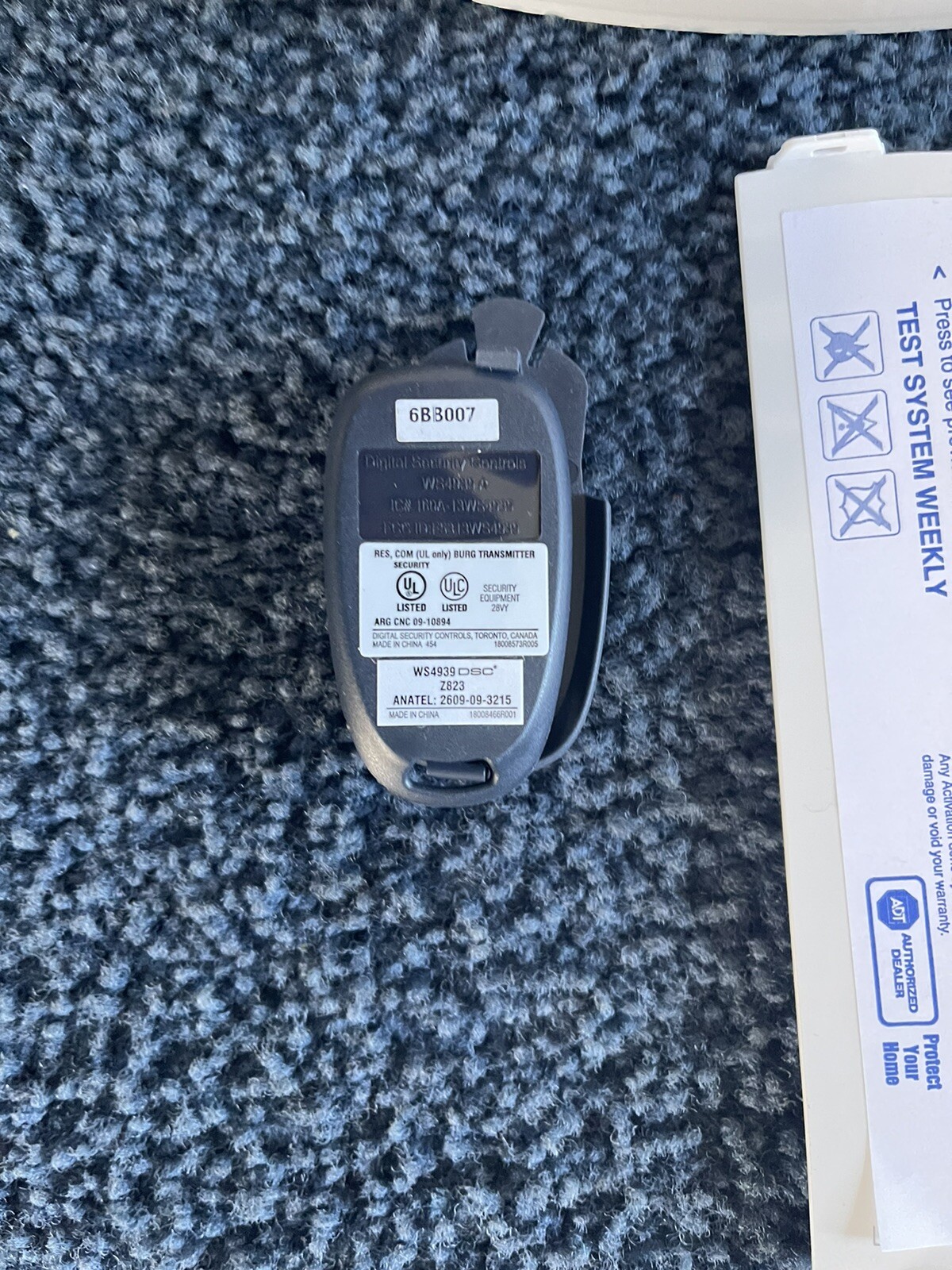 ADT TS BASE UNIT / LCD KEYPAD panels and 4 cameras RC8025B-adt 1 Broken Cam Mou