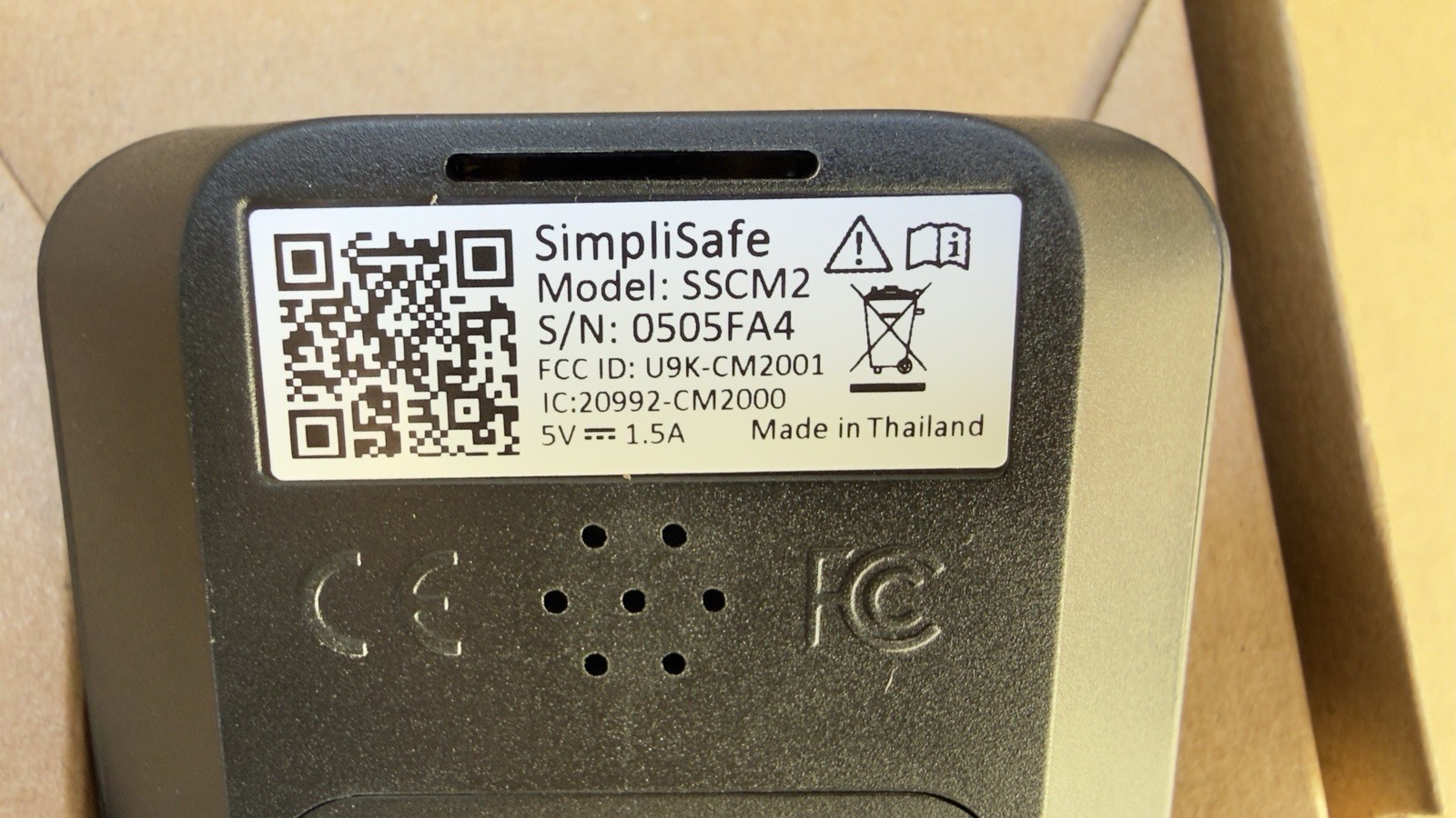 SimpliSafe SSCM2 Indoor Security 1080P HD Video Camera – Open Box