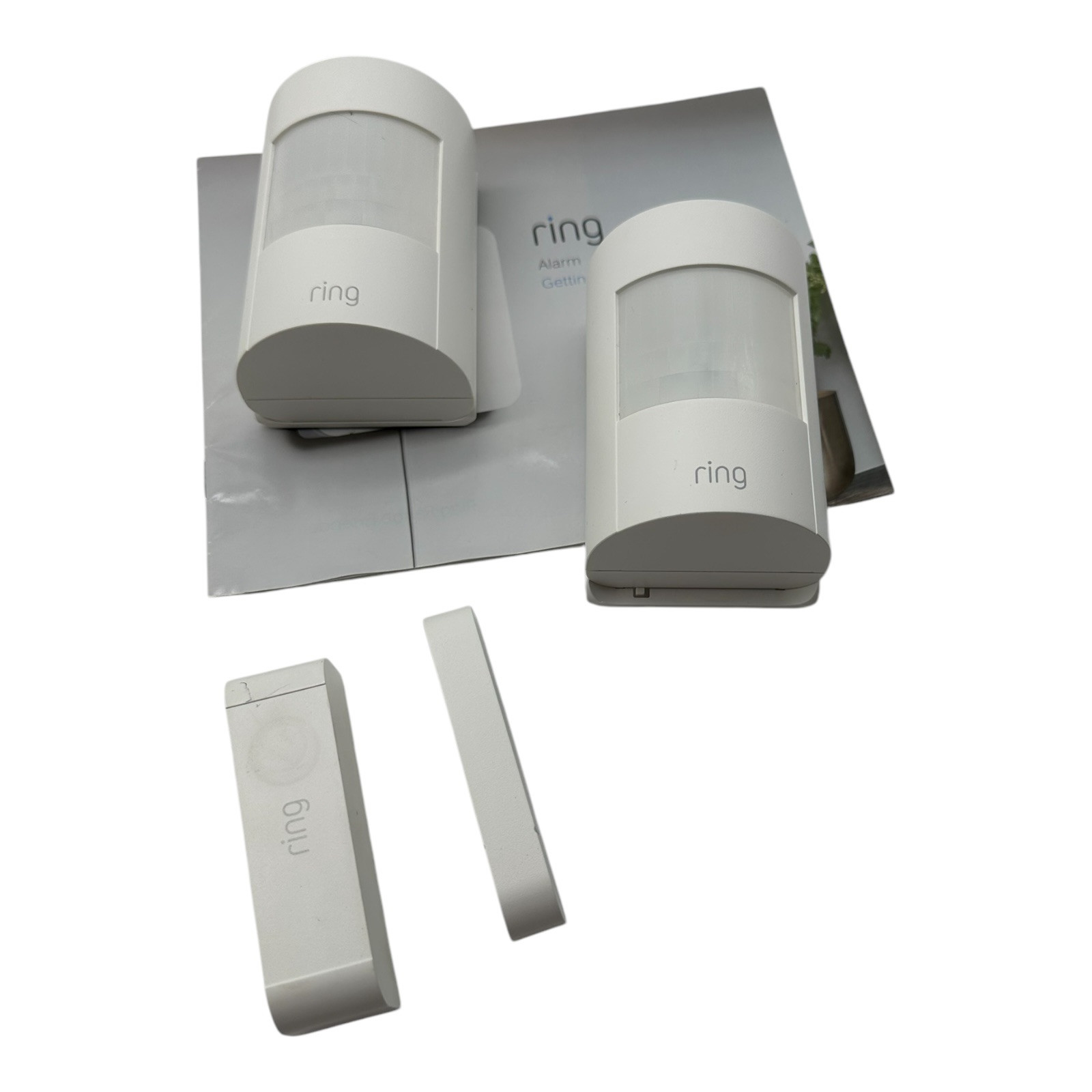 Ring Alarm Home Security Base Station 4HB1S70EN0 W/Keypad-Sensors-Power Cord
