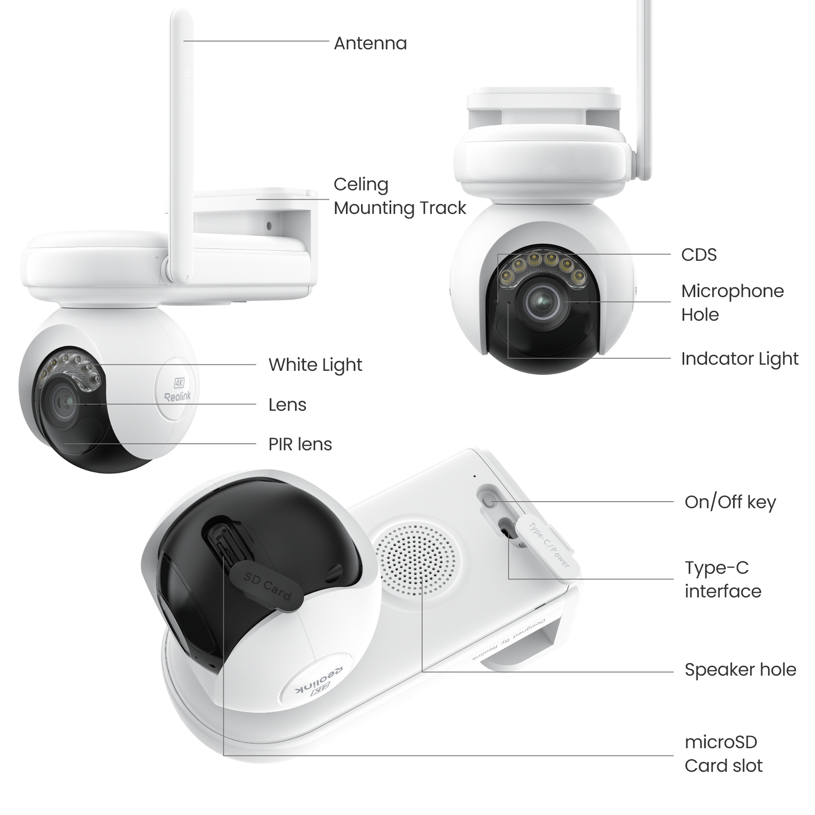 Reolink Altas PT Ultra 4K Security Camera Auto Tracking ColorX Vision with Solar