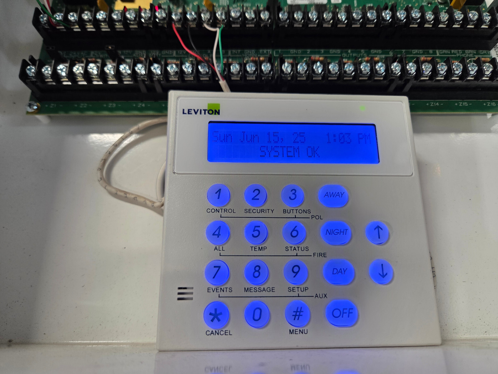HAI Leviton Omnipro 2 security panel 20A01-3
