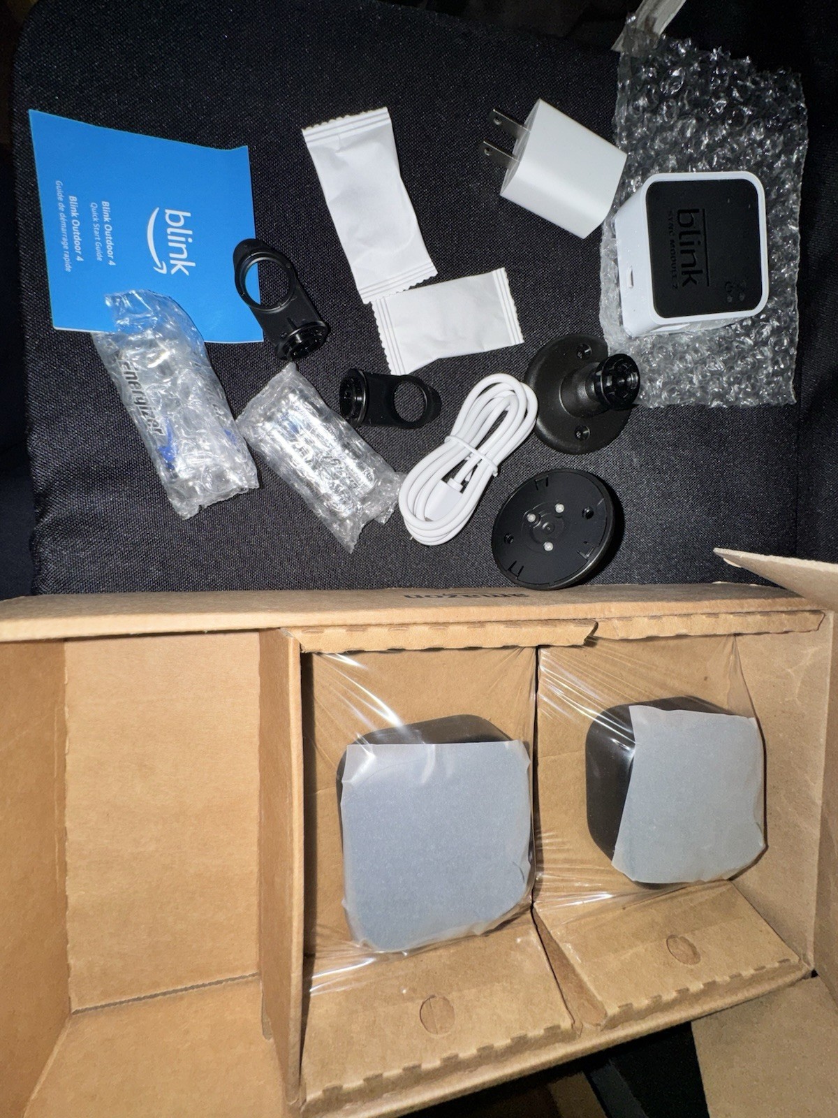 Blink Outdoor 4 2 Camera System 4th Gen Sync Module 2 Open Box Complete