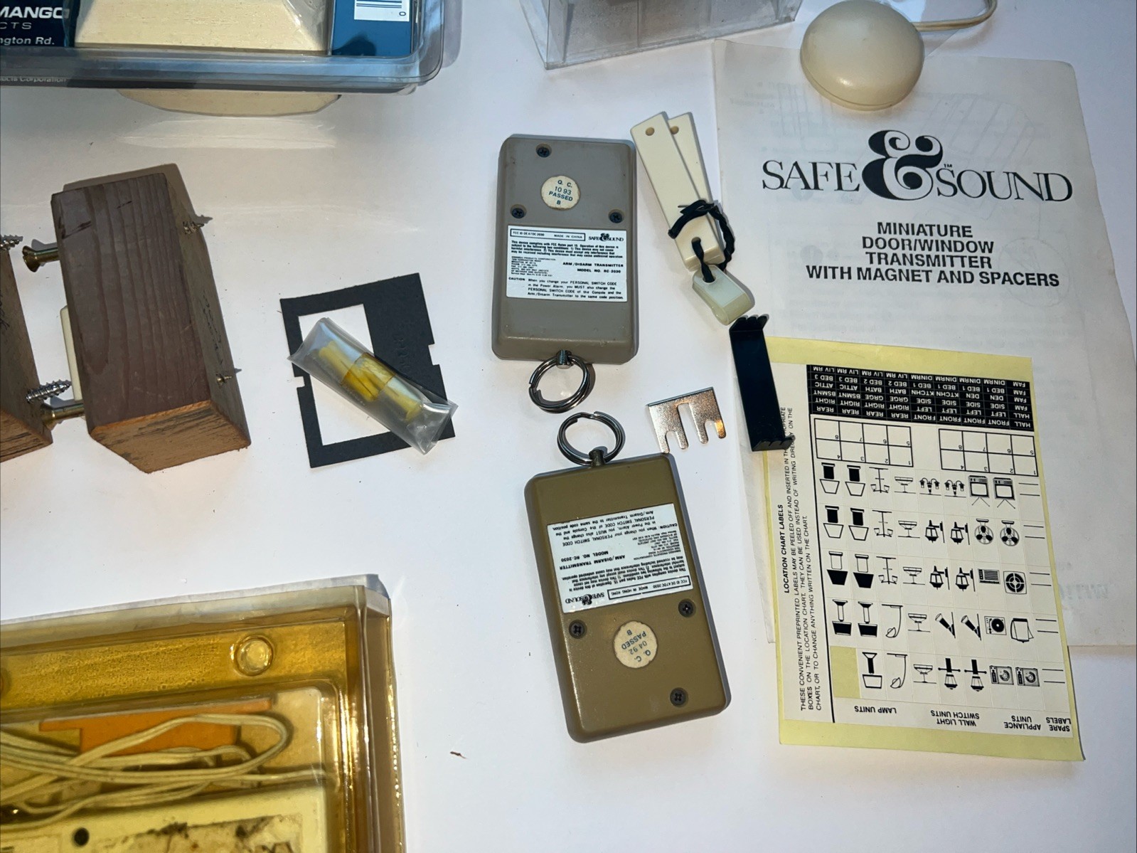Lot Of Vintage Alarm System Components Safe & Sound | Used Untested As Is