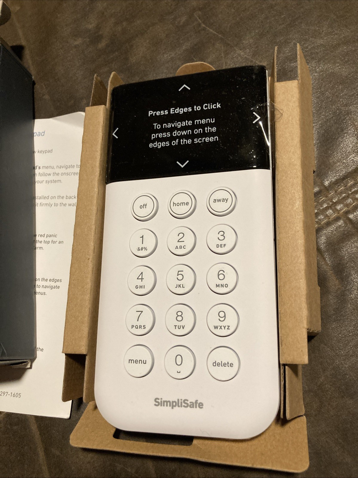 Simplisafe for security alarm system EXTRA KEYPAD KPD301 Open Box