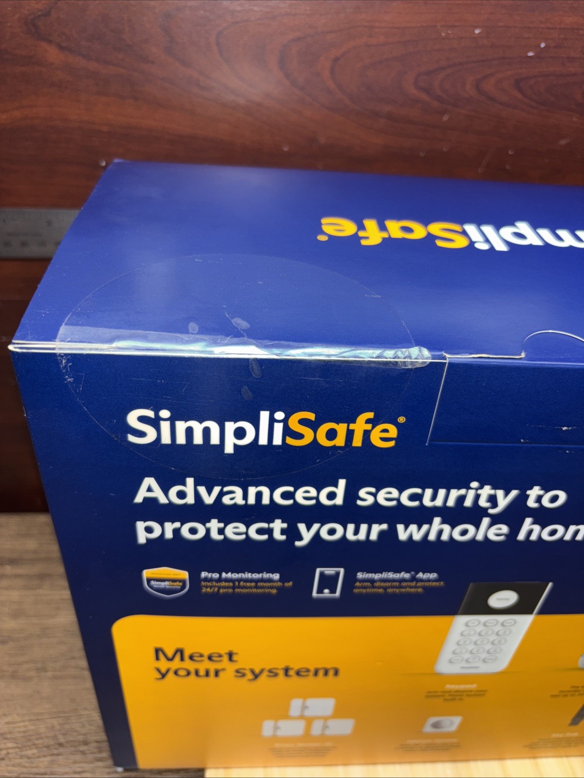 SimpliSafe Home Security System 7-Piece Kit Keypad Sensors Motion Detector Seale