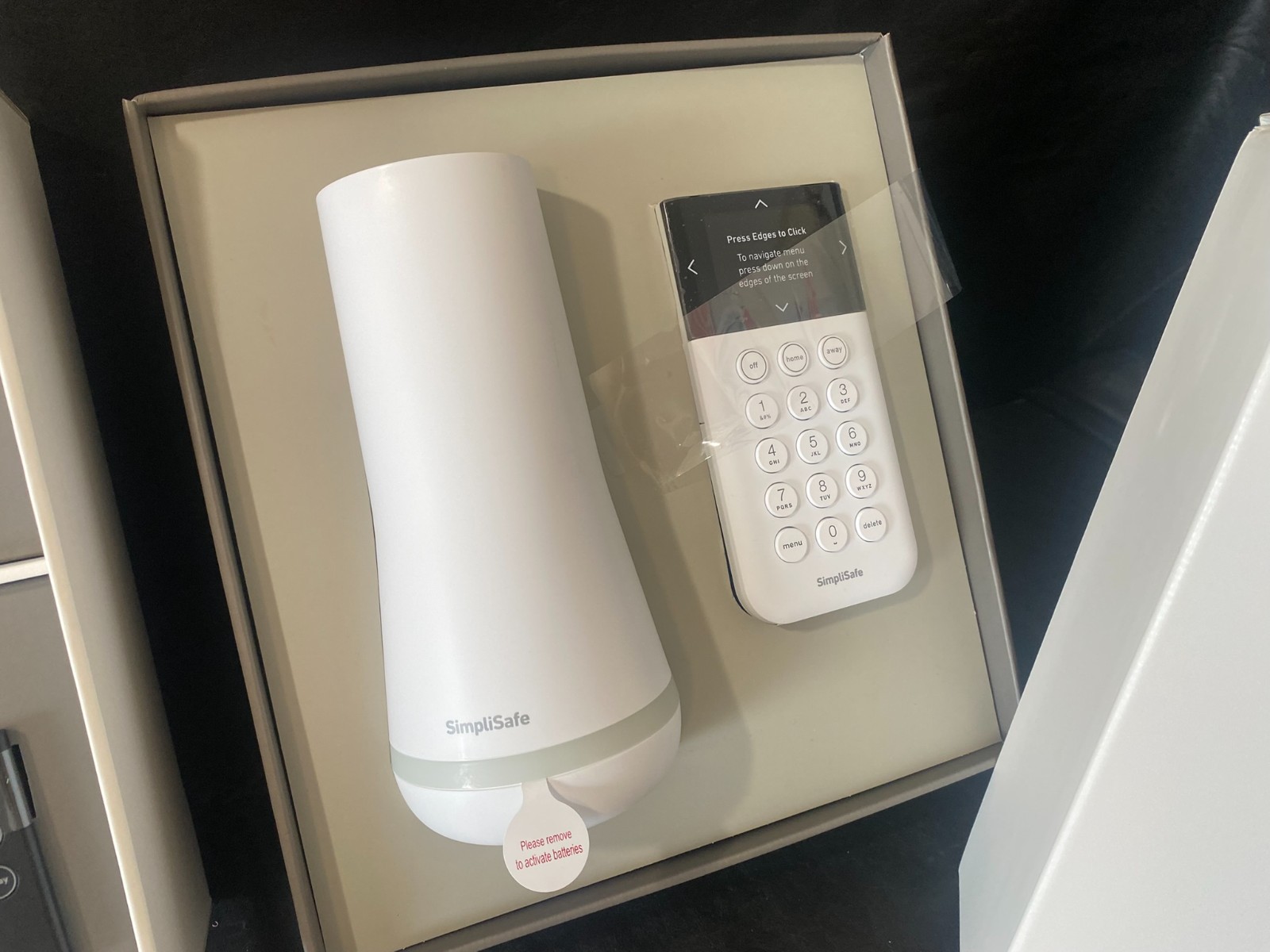 Simplisafe Home Security System white camera sensor keypad receiver etc