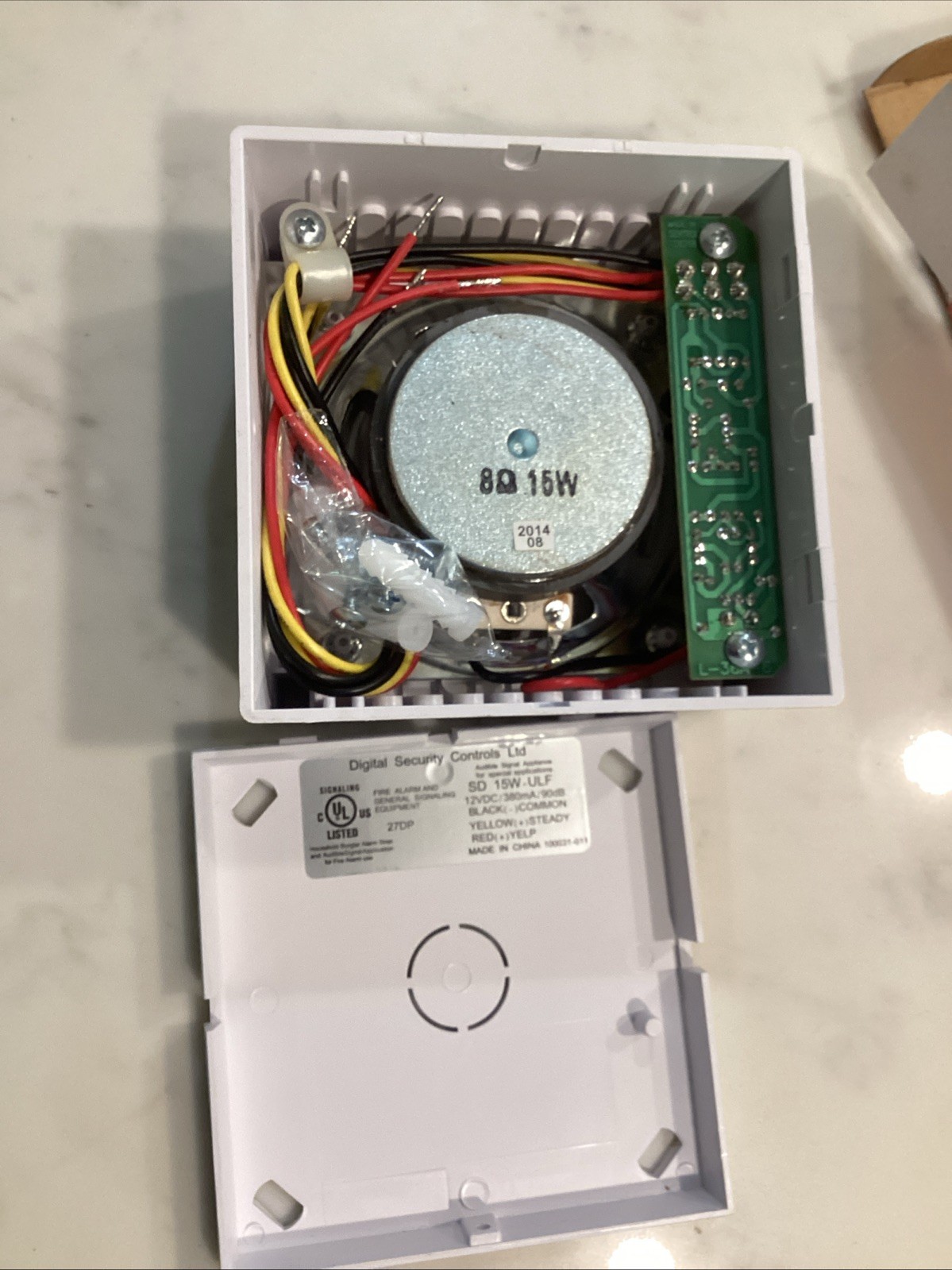 DSC Electronic Siren SD 15W-ULF 15 Watt Dual Tone Surface Mount New E27
