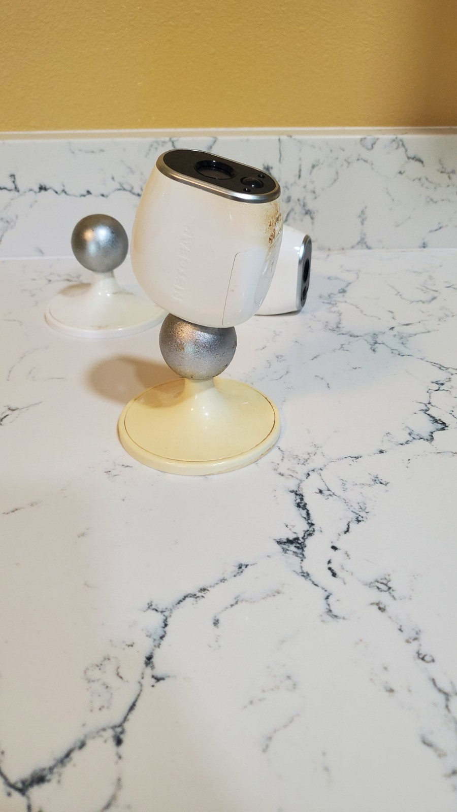 (2) Arlo NETGEAR VMC3030 Add-on HD Security Camera No Battery UNTESTED – WYSIWYG