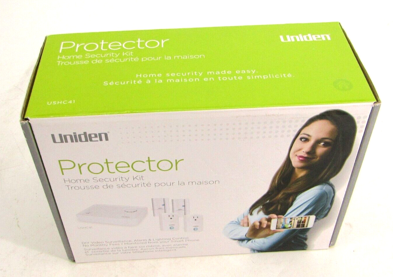 Uniden Home Security Kit w/ Siren Wireless Door/Window Sensors Light Switches