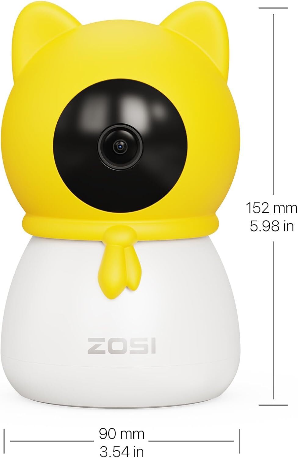 ZOSI Wireless Pan Tilt 1080p Security CCTV WiFi Camera Outdoor AI Detection