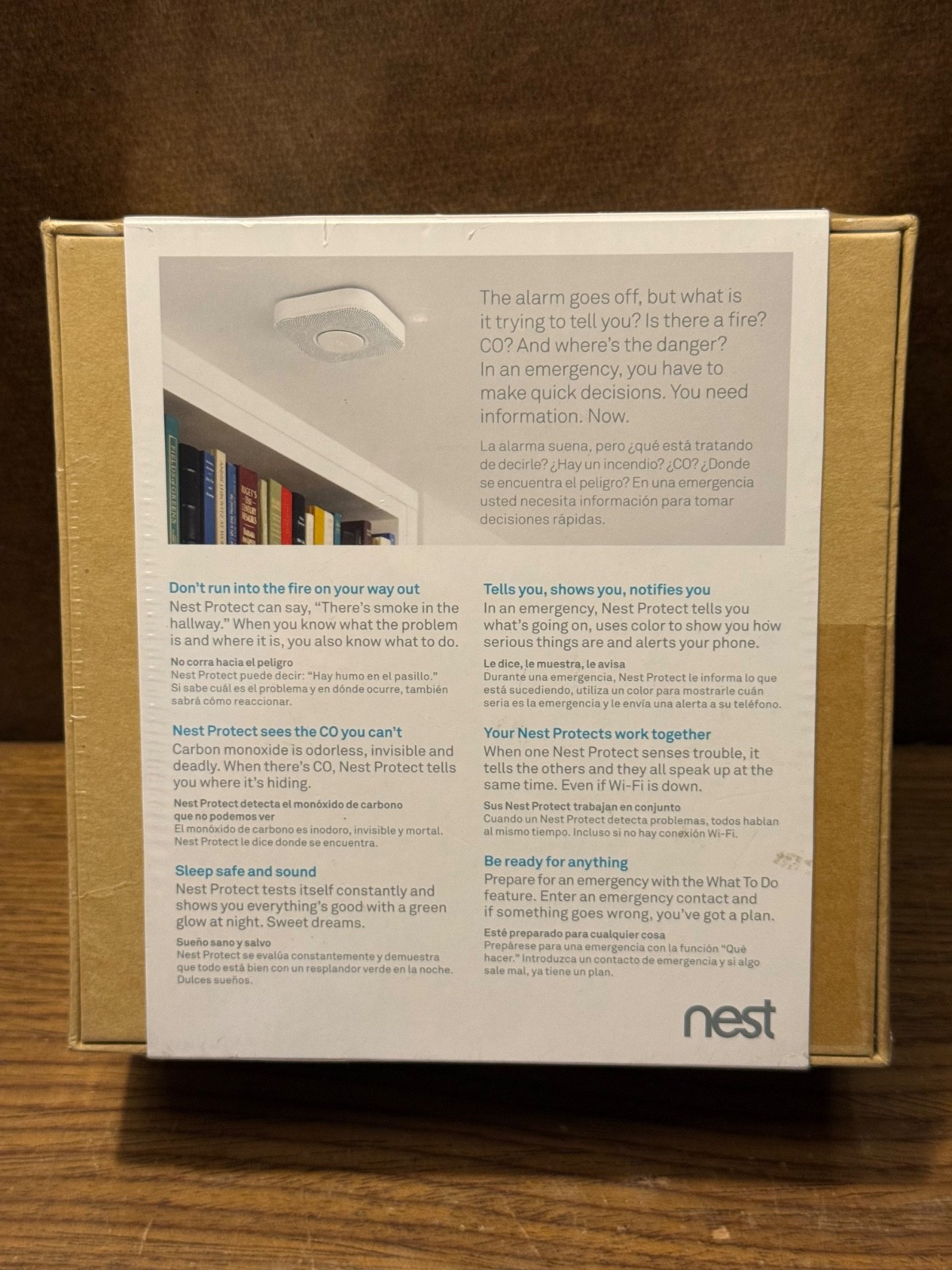 Google Nest Protect Smoke and Carbon Monoxide Alarm Wired/Battery – White