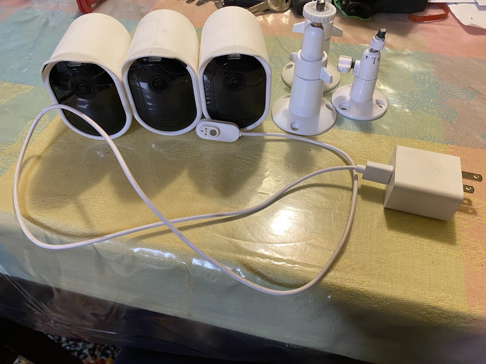 Arlo Pro 4 Spotlight Camera – White, Set of 3