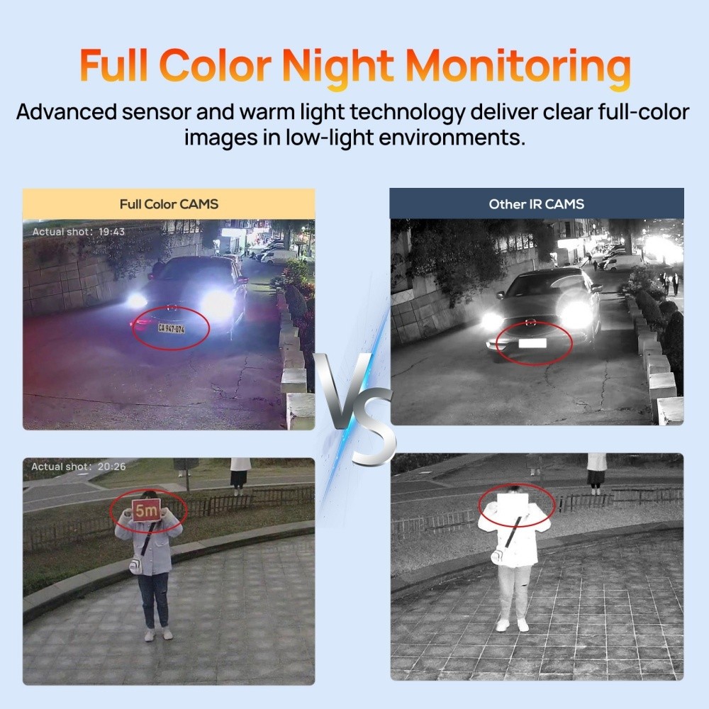 Vikylin SmartFind 16POE 16CH NVR 8MP CCTV Security Full Color IP Camera Kit Lot