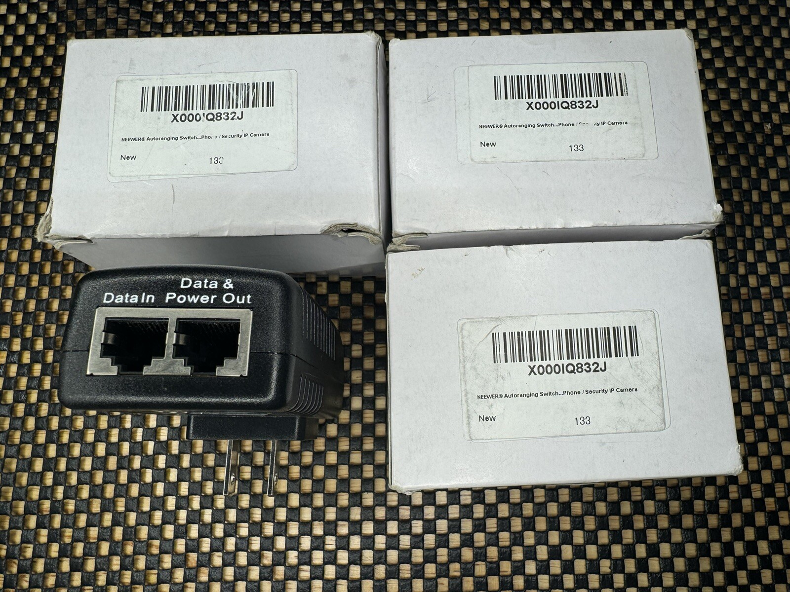 NEEWER Autorange Switching 48V-0.5A Plug POE Injector IP IPCamera – LOT OF 4