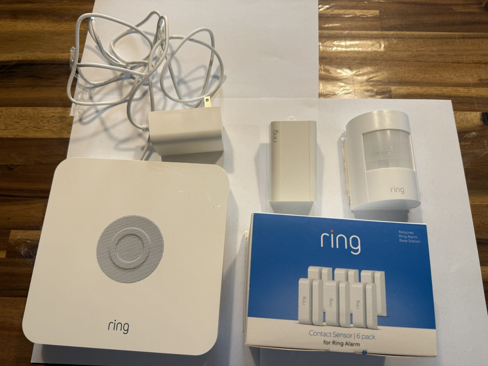 Ring Base Station Z-Wave Plus Home Hub, extender, 2 Motion 6 Contact sensors,CO2
