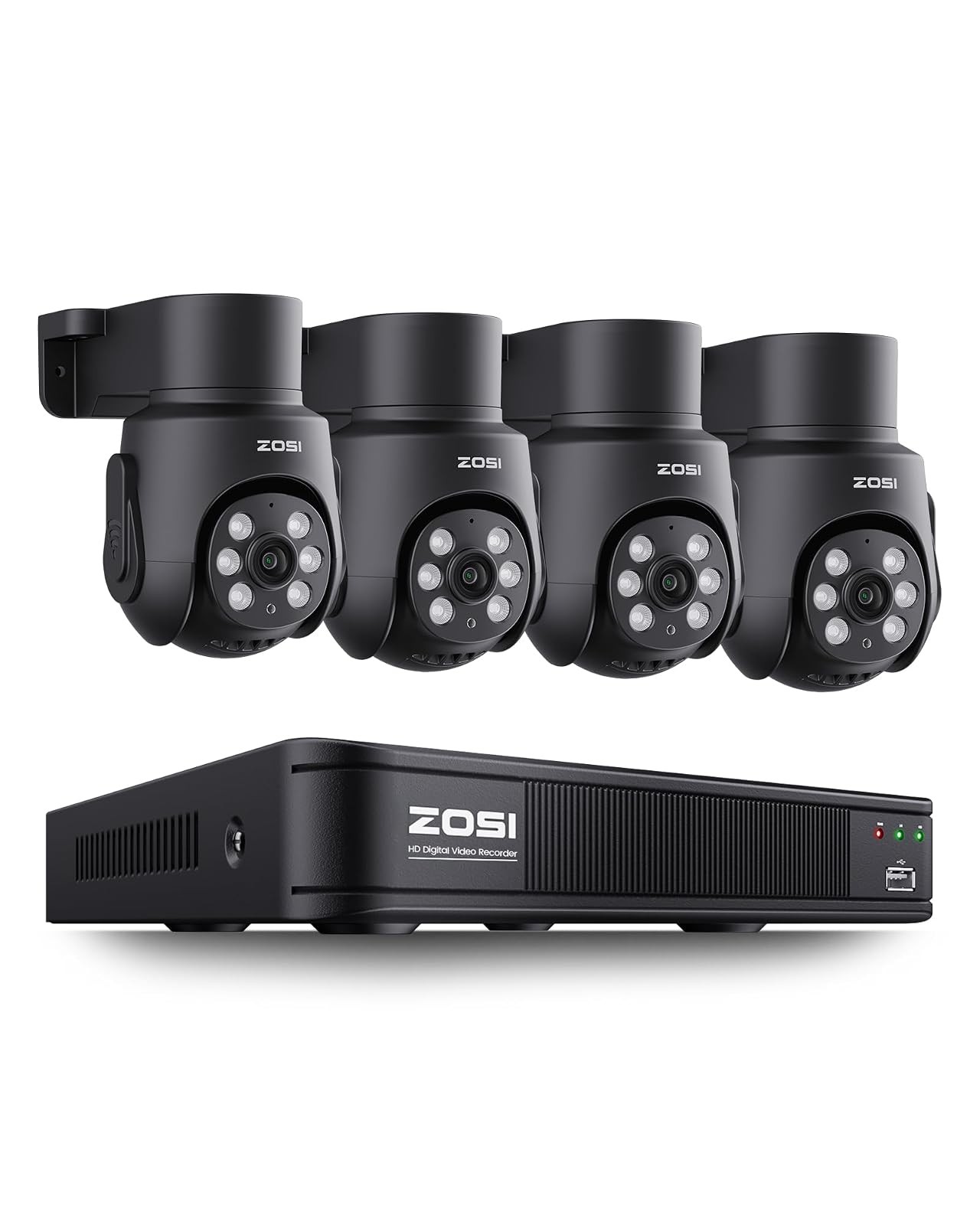 ZOSI 1080P Home Security Camera System 8CH Pan Tilt Night Vision