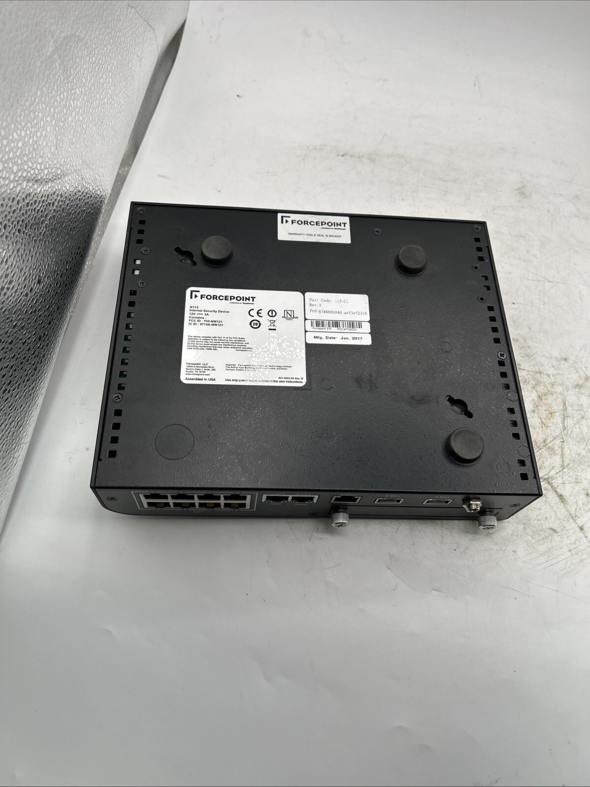 Forcepoint N115 Internet Security Device Stonesoft 100 Series See Pics