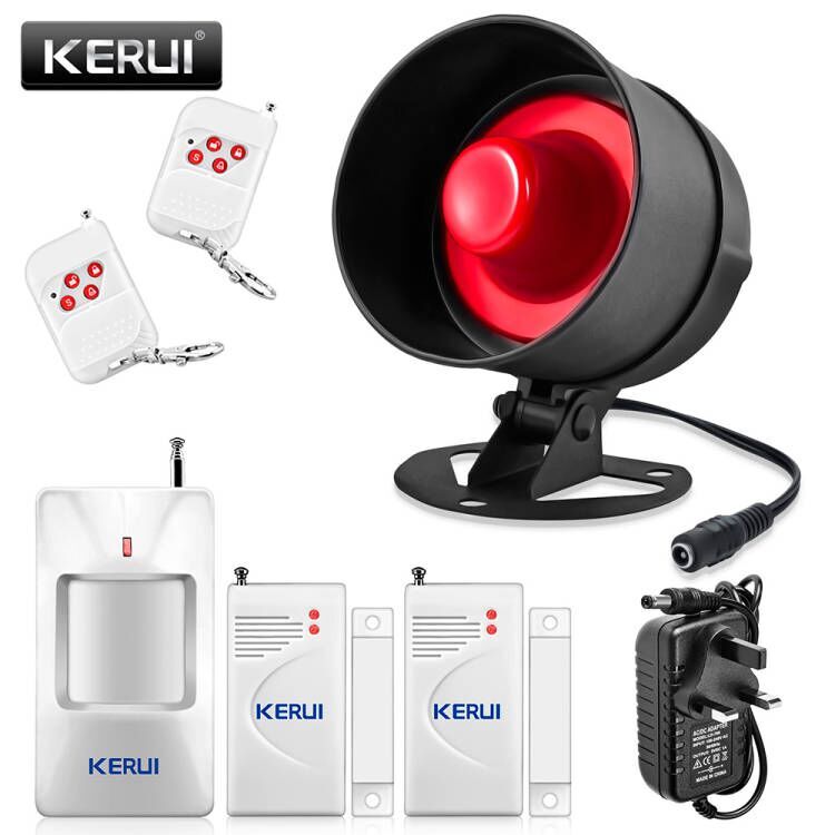 KERUI Home Wireless Burglar System Local Siren Speaker 120dB Safety Alarm Lot