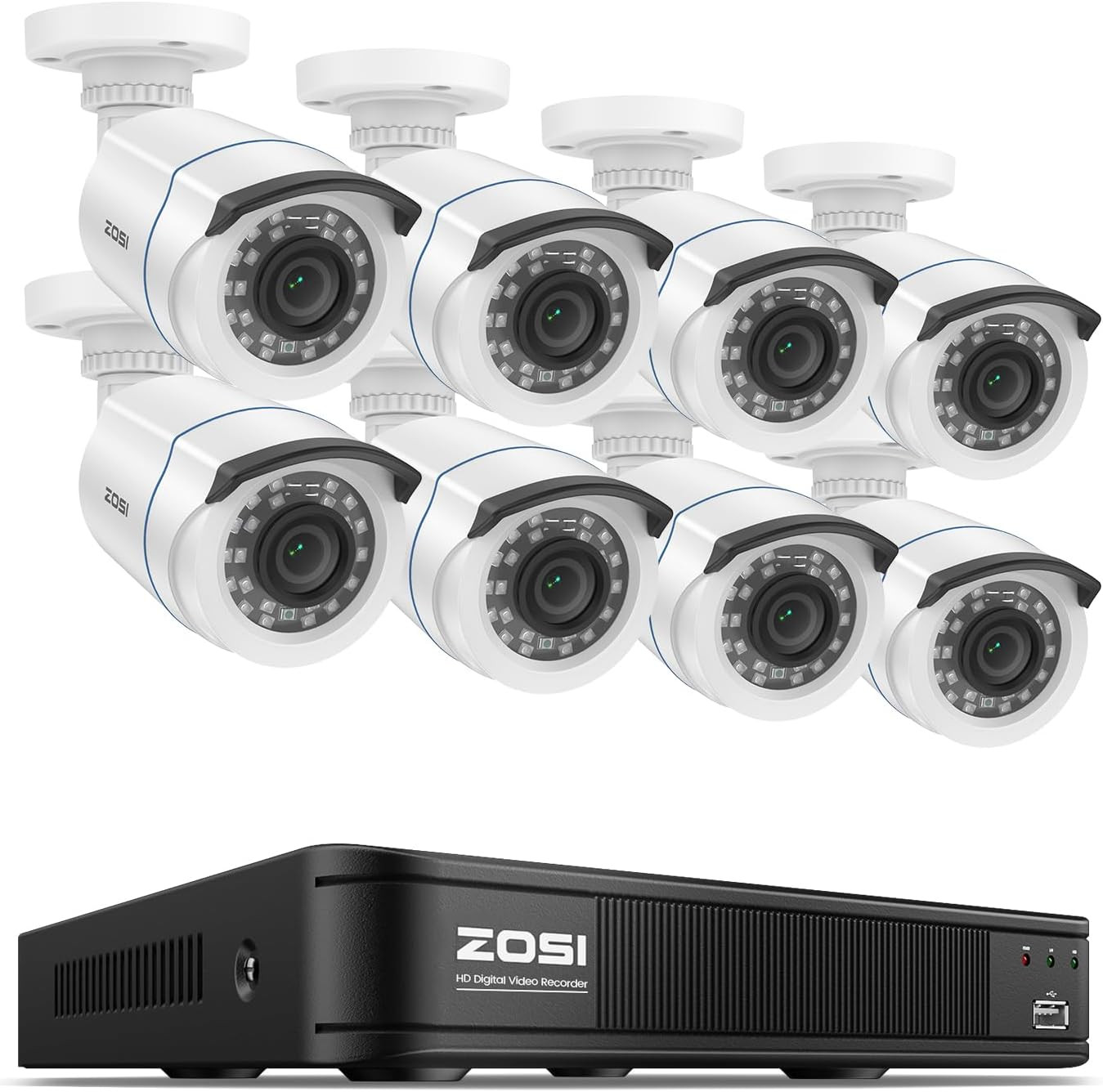 Camaras De Seguridad Para Casa Oficina Home Security Camera System 8 Cameras