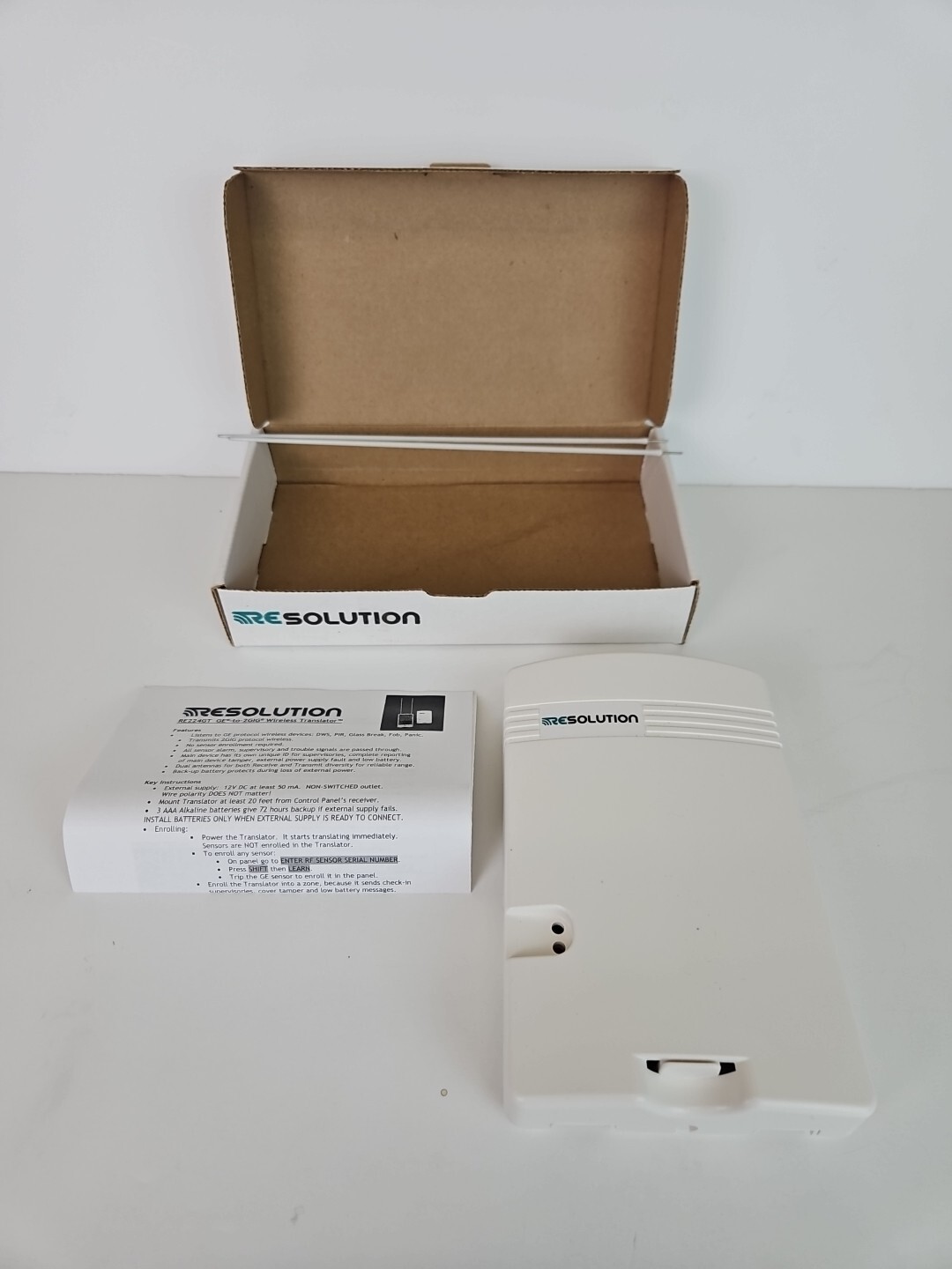 Resolution Products NEW RE224GT GE to 2GIG Wireless Translator NIB