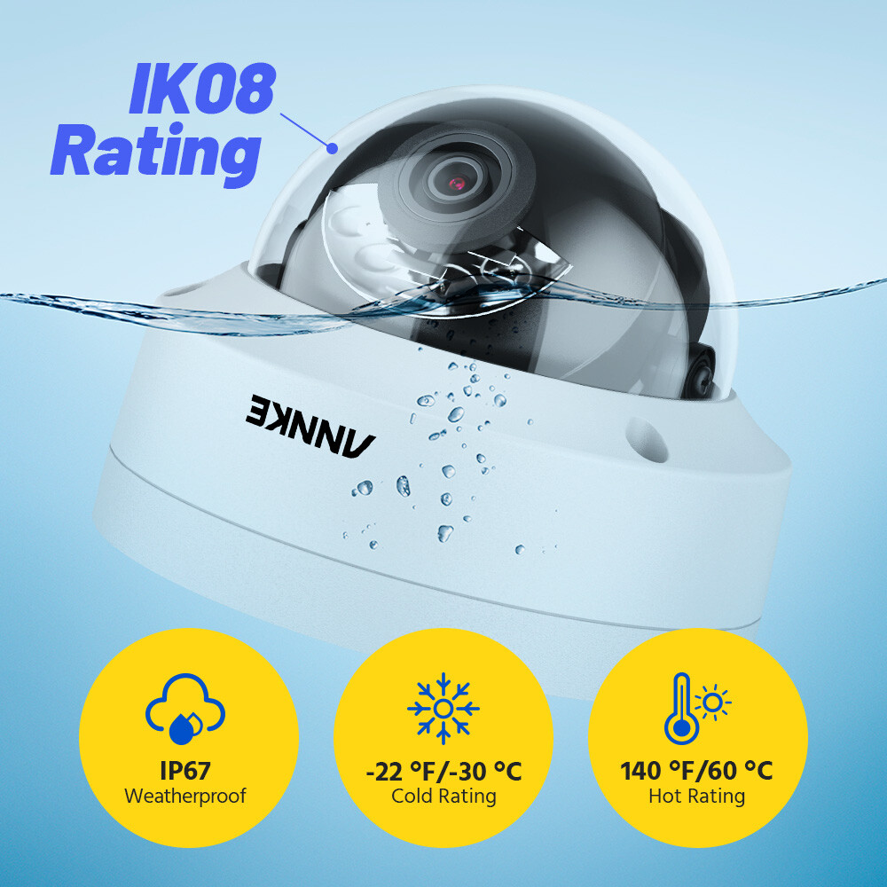 ANNKE H.265+ 4K 8CH 16CH NVR 5MP 8MP PoE Security Camera System Audio Recording