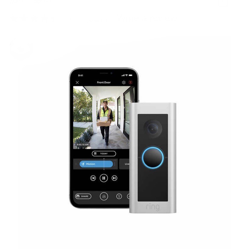Ring Doorbell Pro 2 with Stick Up Cam Battery Night Vision and 2 Way Audio